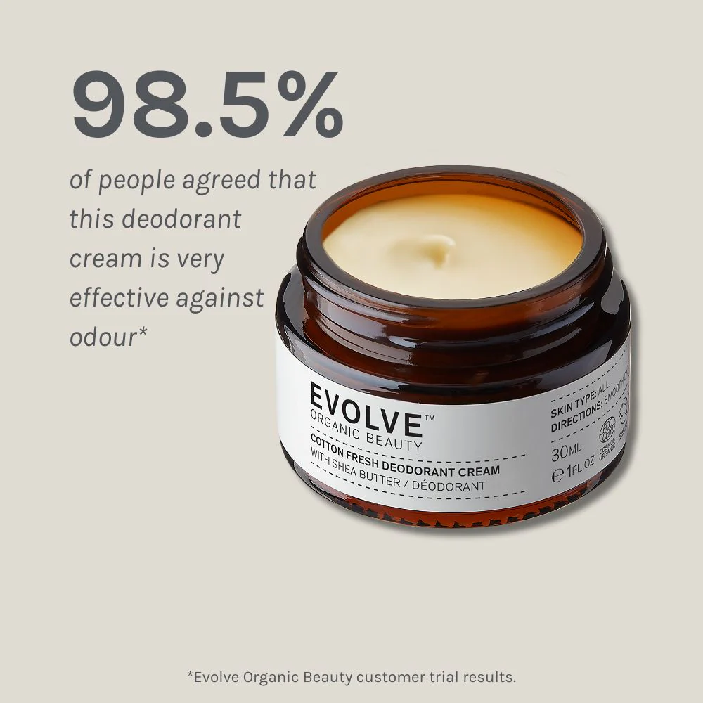 Cotton Fresh Natural Deodorant Cream - Image 3